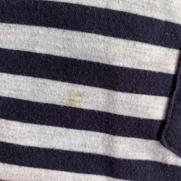 HP ☀️Men's Cotton On Black & White Striped T-Shirt - Picture 3 of 5